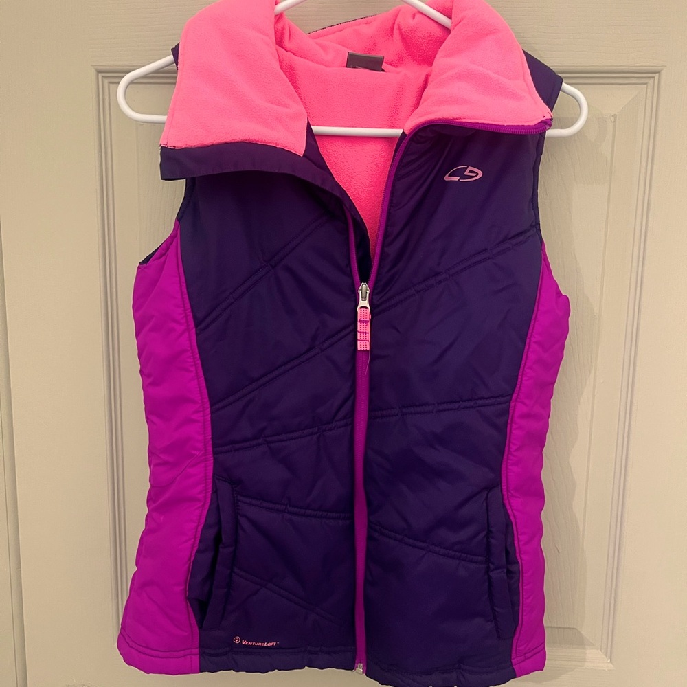 NWOT Champion Purple and Pink Puffer Vest for women